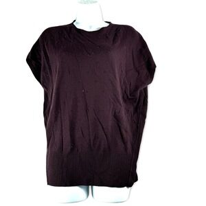 Akris Punto Womens Wool Cashmere Beaded Sweater Top Sz 2